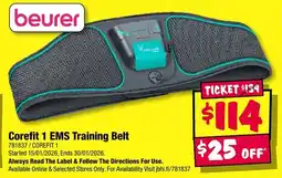 JB Hi-Fi beurer Corefit 1 EMS Training Belt offer