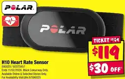 JB Hi-Fi polar H10 Heart Rate Sensor offer