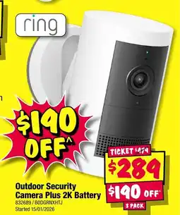 JB Hi-Fi ring Outdoor Security Camera Plus 2K Battery offer