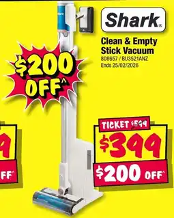 JB Hi-Fi Clean & Empty Stick Vacuum offer