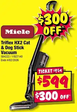 JB Hi-Fi Triflex hx2 cat & dog stick vacuum offer
