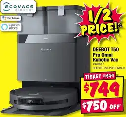 JB Hi-Fi Deebot t50 pro omni robotic vac offer