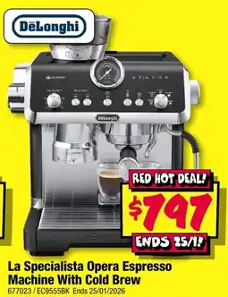 JB Hi-Fi La specialista opera espresso machine with cold brew offer