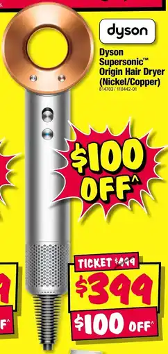JB Hi-Fi Dyson Supersonic Origin Hair Dryer offer