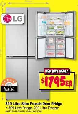 JB Hi-Fi Slim French Door Fridge offer