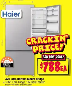 JB Hi-Fi Bottom Mount Fridge offer