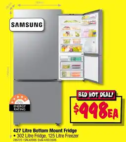 JB Hi-Fi Bottom Mount Fridge offer