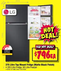 JB Hi-Fi Top Mount Fridge offer