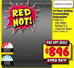 JB Hi-Fi Fisher & paykel freestanding dishwasher offer