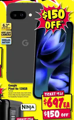 JB Hi-Fi Google Pixel 9a offer