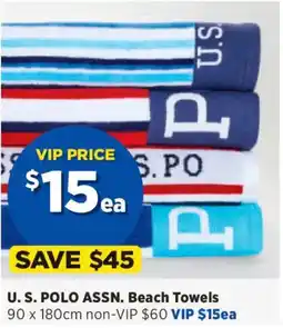 Spotlight Us polo assn beach towels offer