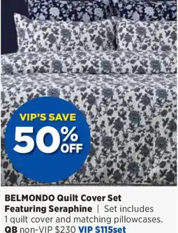 Spotlight Belmon quilt cover set featuring seraphine qb offer