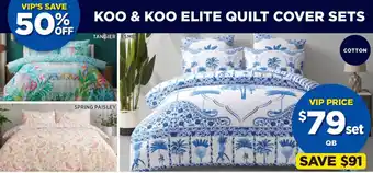 KOO & KOO ELITE Quilt Cover Sets | QB