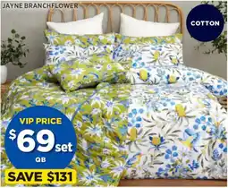 Spotlight Koo x jayne branchflower quilt cover set | QB offer