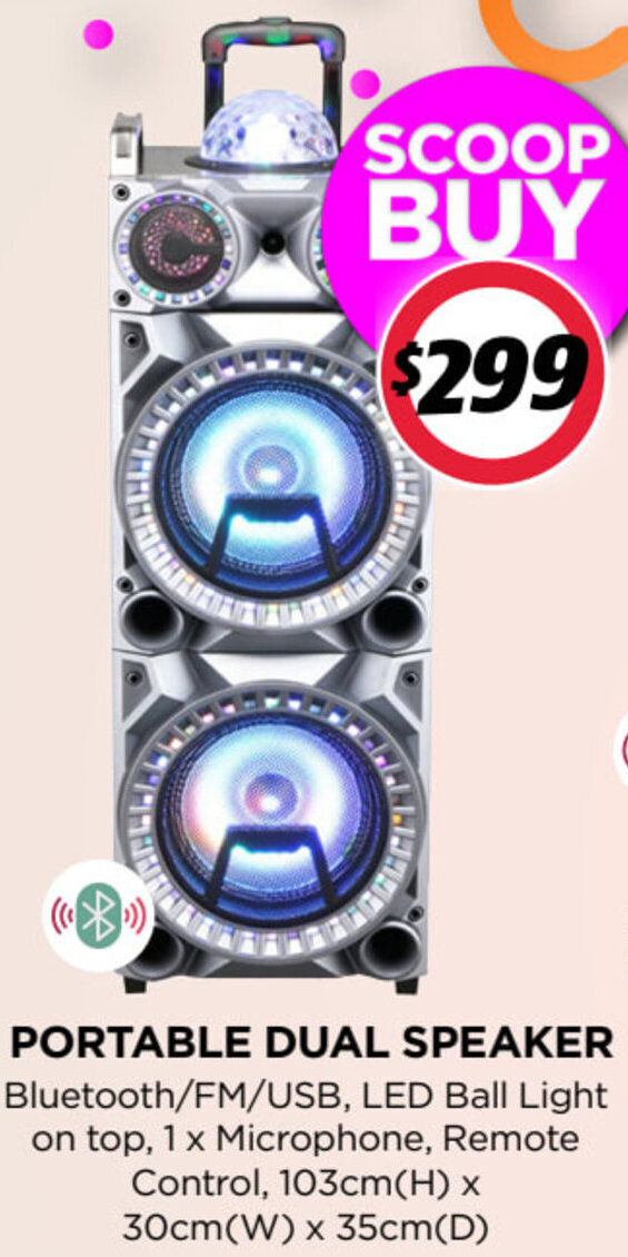 Portable Dual Speaker offer at 