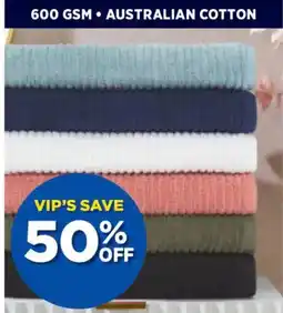 Spotlight Dri glo avalon australian cotton towel range offer
