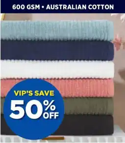 Spotlight Dri glo avalon australian cotton towel range offer