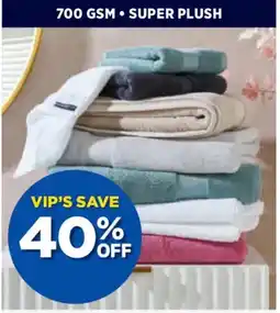 Spotlight Logan & mason platinum oslo towel range offer