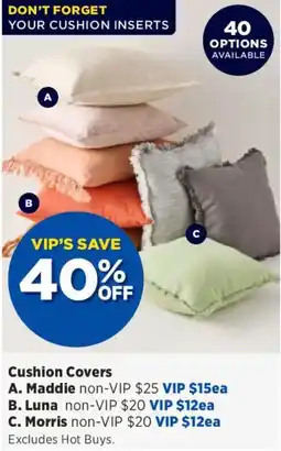 Spotlight Cushion Covers Morris offer