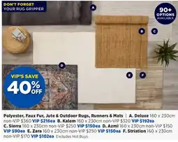 Spotlight Polyester Faux Fur Jute & Outdoor Rugs Runners & Mats offer