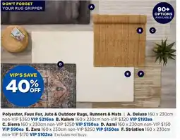 Spotlight Polyester Faux Fur Jute & Outdoor Rugs Runners & Mats offer