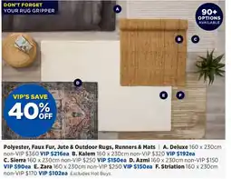 Spotlight Polyester Faux Fur Jute & Outdoor Rugs Runners & Mats offer