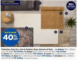 Spotlight Polyester Faux Fur Jute & Outdoor Rugs Runners & Mats offer