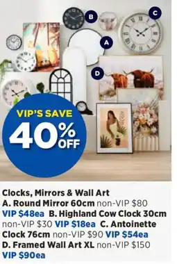 Spotlight Antoinette Clock offer