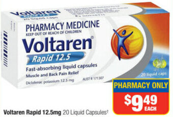 Direct Chemist Outlet Voltaren Rapid 12.5mg offer