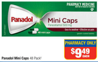 Direct Chemist Outlet Panadol Mini Caps offer