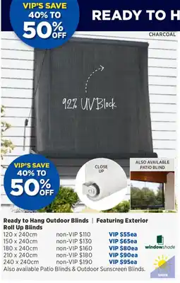 Spotlight Roll Up Blinds offer