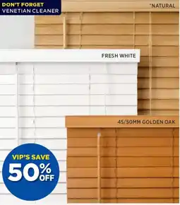 Spotlight Hang Timber Venetian Blinds offer