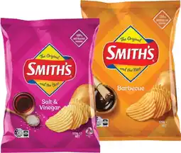 IGA Smith’s Crinkle Cut or Double Crunch Chips 150‑170g Selected Varieties offer