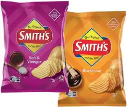 IGA Smith’s Crinkle Cut Chips 150‑170g Selected Varieties offer