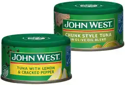 IGA John West Tuna Selected Varieties offer