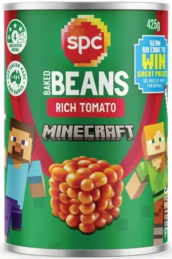 IGA SPC Baked Beans or Spaghetti 420‑425g Selected Varieties offer