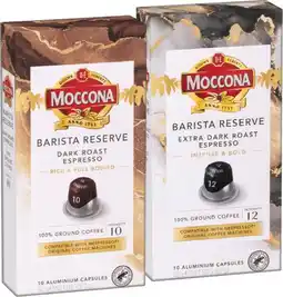 IGA Moccona Barista Reserve Coffee Capsules Selected Varieties offer