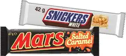 IGA Mars Salted Caramel Bar 47g or Snickers White Bar 42g offer