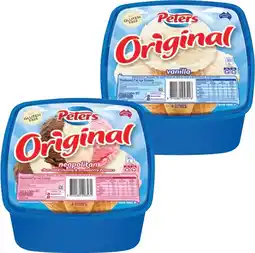 IGA Peters Original Ice Cream Selected Varieties offer
