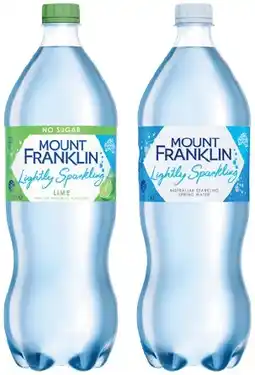 IGA Mount Franklin Lightly Sparkling Water Selected Varieties offer