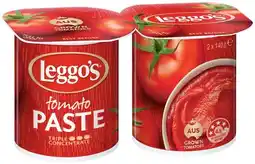 IGA Leggo’s Tomato Paste Selected Varieties offer