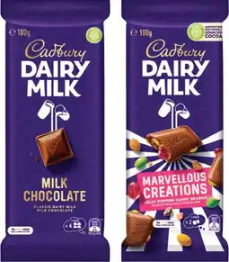 IGA Cadbury Chocolate Block Selected Varieties offer