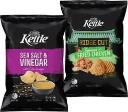 IGA Kettle Classic or Ridge Cut Potato Chips 150‑165g Selected Varieties offer