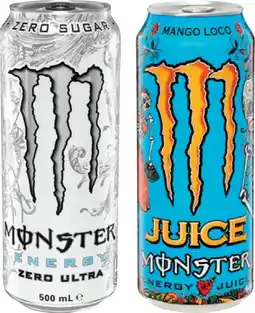 IGA Monster Energy Selected Varieties offer