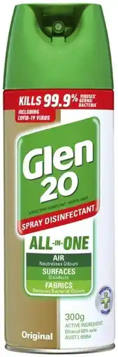 IGA Glen 20 Disinfectant Spray Selected Varieties offer