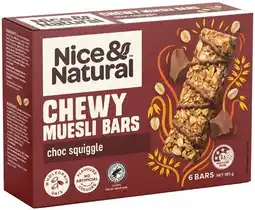 IGA Nice & Natural Chewy Muesli Bars Selected Varieties offer