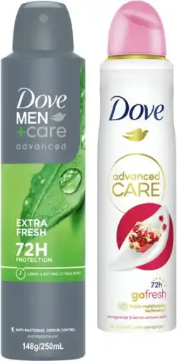 IGA Dove Advanced Care Antiperspirant Deodorant Selected Varieties offer