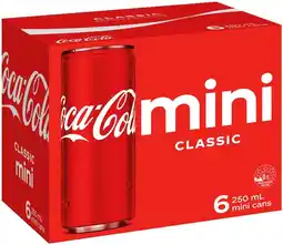 IGA Coca-Cola, Sprite or Fanta Mini 6x250mL Selected Varieties offer
