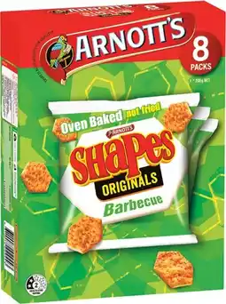 IGA Arnott’s Shapes, Tiny Teddy or Minis 7‑8 Pack Selected Varieties offer