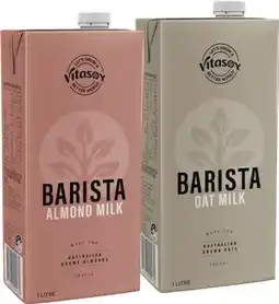 IGA Vitasoy Barista Almond or Oat Milk 1 Litre offer